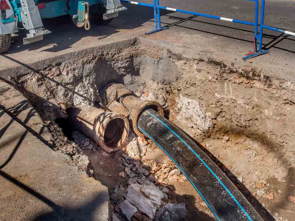 relined sewer pipes