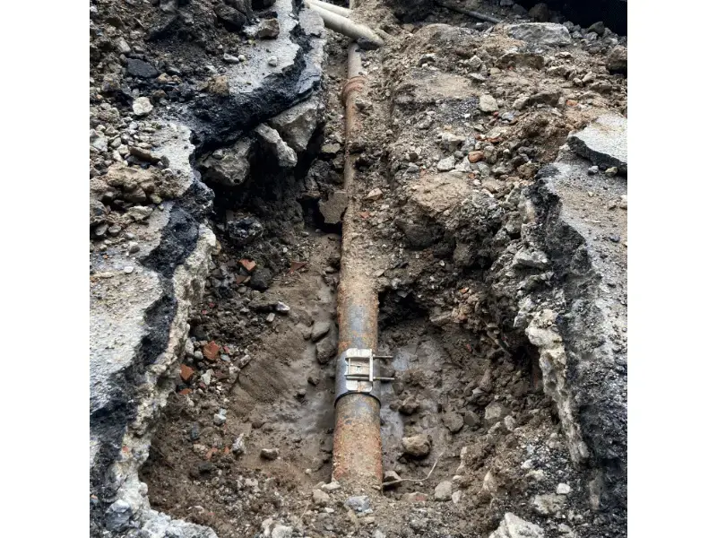 sewer line break