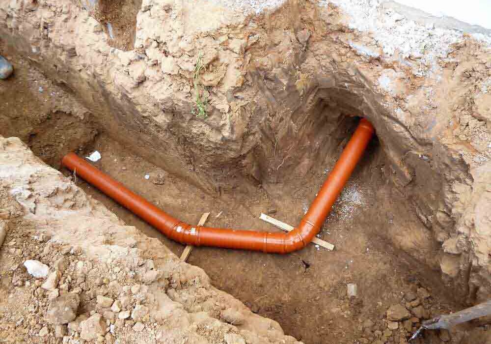 sewer line installation
