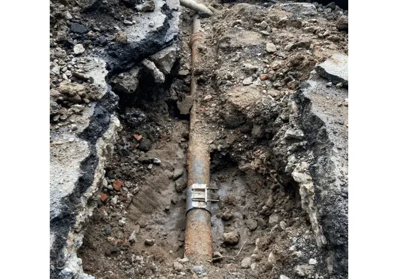 sewer line break